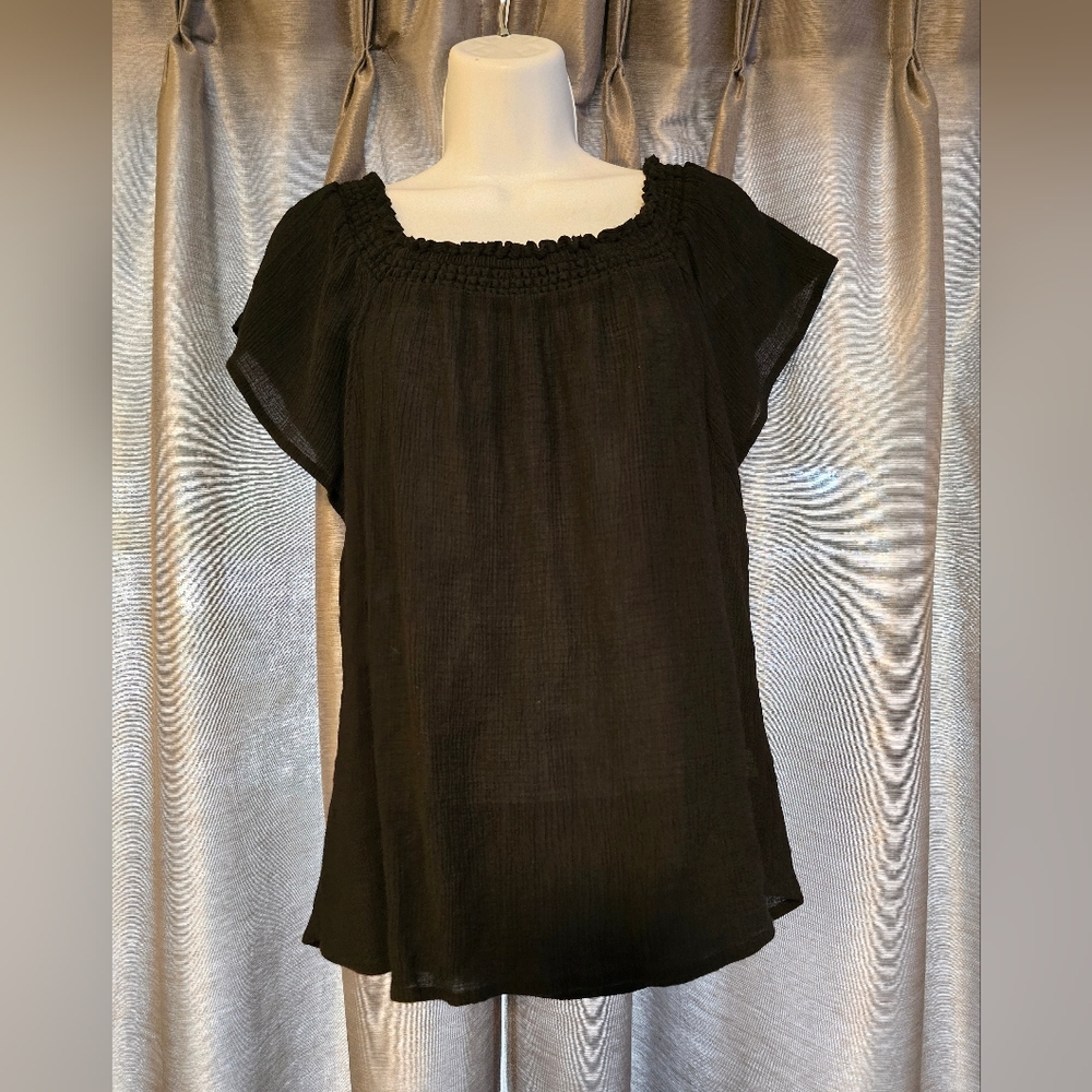 Active USA Black Blouse